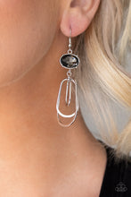 Load image into Gallery viewer, Paparazzi π Drop-Dead Glamorous - Silver Earrings