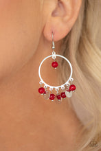 Load image into Gallery viewer, Paparazzi 🔆 Bubbly Buoyancy - Red Earrings