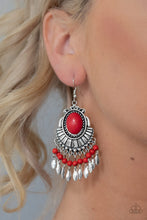 Load image into Gallery viewer, Paparazzi π Eco Trip - Red Earrings