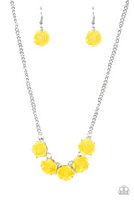 Load image into Gallery viewer, oak-sisters-jewelry-garden-party-posh-yellow-necklace-paparazzi-accessories-by-lisa