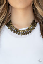 Load image into Gallery viewer, Paparazzi 🔆 When The Hunter Becomes The Hunted - Brass Necklace