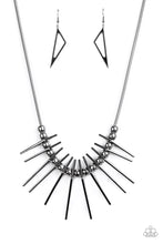 Load image into Gallery viewer, oak-sisters-jewelry-fully-charged-black-necklace-paparazzi-accessories-by-lisa