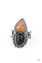 Load image into Gallery viewer, oak-sisters-jewelry-mojave-mosaic-black-ring-paparazzi-accessories-by-lisa