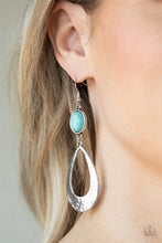 Load image into Gallery viewer, Paparazzi 🔆 Badlands Baby - Blue Earrings