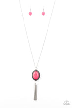 Load image into Gallery viewer, oak-sisters-jewelry-nomadic-dramatics-pink-necklace-paparazzi-accessories-by-lisa