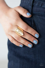 Load image into Gallery viewer, Paparazzi 🔆 Make Your Mark - Gold Ring