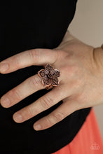 Load image into Gallery viewer, Paparazzi 🔆 Full Bloom Fancy - Copper Ring