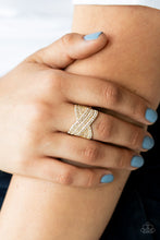 Load image into Gallery viewer, Paparazzi 🔆 Girl Boss Glitter - Gold Ring