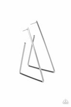 Load image into Gallery viewer, oak-sisters-jewelry-go-ahead-and-tri-silver-earrings-paparazzi-accessories-by-lisa