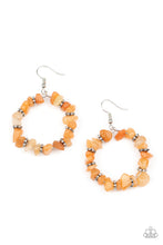 Load image into Gallery viewer, oak-sisters-jewelry-going-for-grounded-orange-earrings-paparazzi-accessories-by-lisa