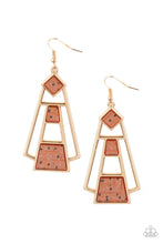 Load image into Gallery viewer, oak-sisters-jewelry-retro-minimalist-brown-earrings-paparazzi-accessories-by-lisa