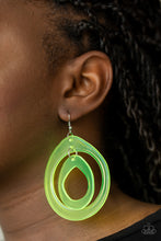 Load image into Gallery viewer, Paparazzi π Show Your True NEONS - Yellow Earrings