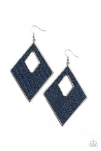 Load image into Gallery viewer, oak-sisters-jewelry-woven-wanderer-blue-earrings-paparazzi-accessories-by-lisa