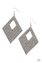 Load image into Gallery viewer, oak-sisters-jewelry-woven-wanderer-silver-earrings-paparazzi-accessories-by-lisa