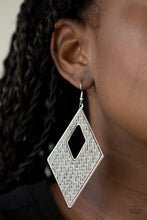Load image into Gallery viewer, Paparazzi 🔆 Woven Wanderer - Silver Earrings