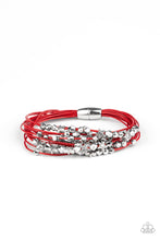 Load image into Gallery viewer, oak-sisters-jewelry-star-studded-affair-red-paparazzi-accessories-by-lisa