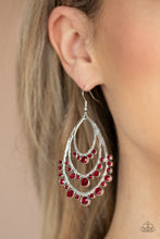 Load image into Gallery viewer, Paparazzi 🔆 Break Out In TIERS - Red Earrings