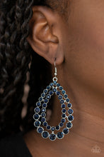 Load image into Gallery viewer, Paparazzi π Glacial Glaze - Blue Earrings