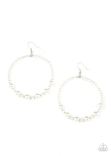 Load image into Gallery viewer, oak-sisters-jewelry-boss-posh-white-earrings-paparazzi-accessories-by-lisa