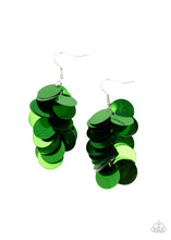 Load image into Gallery viewer, oak-sisters-jewelry-now-you-sequin-it-green-earrings-paparazzi-accessories-by-lisa