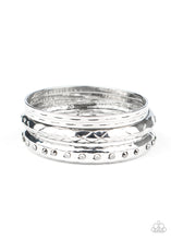Load image into Gallery viewer, oak-sisters-jewelry-revved-up-rhinestones-silver-bracelet-paparazzi-accessories-by-lisa