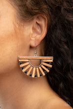 Load image into Gallery viewer, Paparazzi 🔆 Wooden Wonderland - Black Earrings
