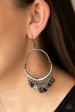 Load image into Gallery viewer, Paparazzi 🔆 Speed of SPOTLIGHT - Black Earrings
