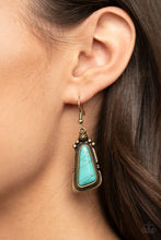 Load image into Gallery viewer, Paparazzi 🔆 Sahara Solitude - Brass Earrings