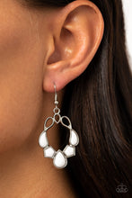 Load image into Gallery viewer, Paparazzi 🔆 Its Rude to STEER - White Earrings