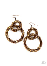 Load image into Gallery viewer, oak-sisters-jewelry-luck-bead-a-lady-copper-earrings-paparazzi-accessories-by-lisa