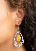 Load image into Gallery viewer, Paparazzi 🔆 DEW You Feel Me? - Yellow Earrings