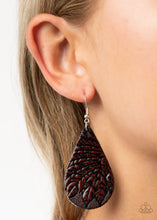 Load image into Gallery viewer, Paparazzi 🔆 Everyone Remain PALM! - Brown Earrings