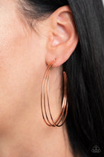 Load image into Gallery viewer, Paparazzi 🔆 Rimmed Radiance - Copper Earrings