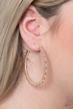 Load image into Gallery viewer, Paparazzi ๐ Radiant Ridges - Rose Gold Earrings