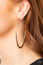 Load image into Gallery viewer, Paparazzi π Flatlined - Gold Earrings