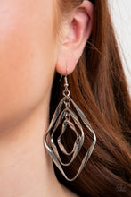 Load image into Gallery viewer, Paparazzi 🔆 Retro Resplendence - Silver Earrings
