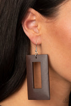 Load image into Gallery viewer, Paparazzi 🔆 Totally Framed - Brown Earrings