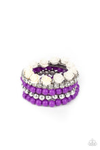 Load image into Gallery viewer, oak-sisters-jewelry-rose-garden-grandeur-purple-bracelet-paparazzi-accessories-by-lisa