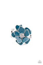 Load image into Gallery viewer, oak-sisters-jewelry-hibiscus-holiday-blue-ring-paparazzi-accessories-by-lisa