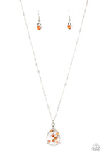 Load image into Gallery viewer, oak-sisters-jewelry-stormy-shimmer-orange-necklace-paparazzi-accessories-by-lisa