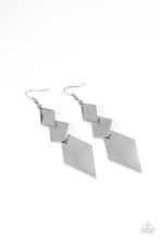 Load image into Gallery viewer, oak-sisters-jewelry-danger-ahead-silver-earrings-paparazzi-accessories-by-lisa