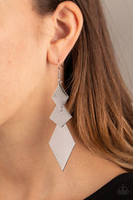 Load image into Gallery viewer, Paparazzi 🔆 Danger Ahead - Silver Earrings