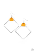 Load image into Gallery viewer, oak-sisters-jewelry-friends-of-a-leather-yellow-earrings-paparazzi-accessories-by-lisa