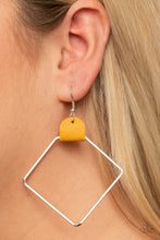 Load image into Gallery viewer, Paparazzi 🔆 Friends of a LEATHER - Yellow Earrings