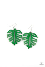 Load image into Gallery viewer, oak-sisters-jewelry-shake-your-palms-palms-green-earrings-paparazzi-accessories-by-lisa