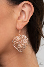 Load image into Gallery viewer, Paparazzi π Let Your Heart Grow - Rose Gold Earrings