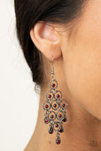 Load image into Gallery viewer, Paparazzi 🔆 Chandelier Cameo - Red Earrings