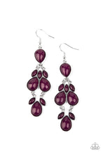 Load image into Gallery viewer, oak-sisters-jewelry-superstar-social-purple-earrings-paparazzi-accessories-by-lisa