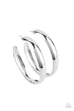 Load image into Gallery viewer, oak-sisters-jewelry-bevel-in-it-silver-earrings-paparazzi-accessories-by-lisa