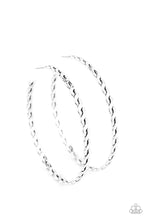 Load image into Gallery viewer, oak-sisters-jewelry-infinite-twist-silver-earrings-paparazzi-accessories-by-lisa